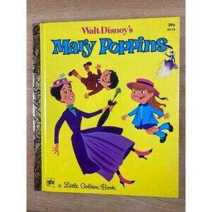 Walt Disneys Mary Poppins Little Golden Book 1973 Second Printing